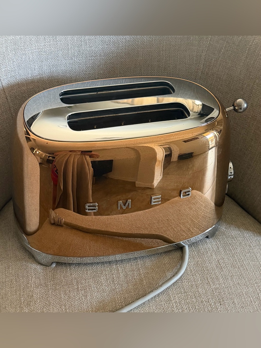 SMEG 2-Slice Toaster in Copper Metallic